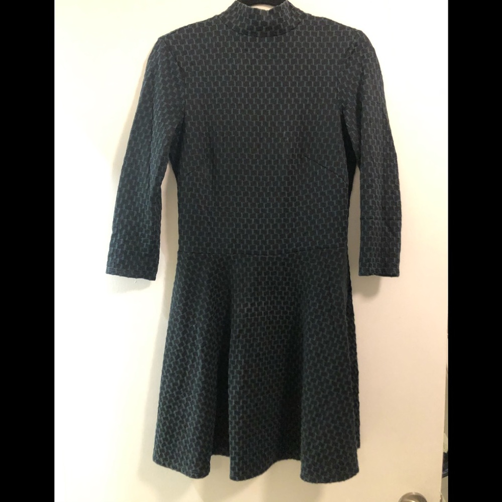 H&M mock neck skater dress